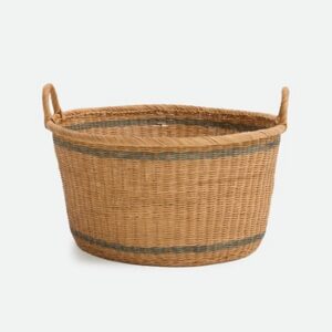 Cesta redonda de ratán, diámetro 58 cm, ALINO